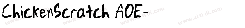 ChickenScratch AOE字体转换